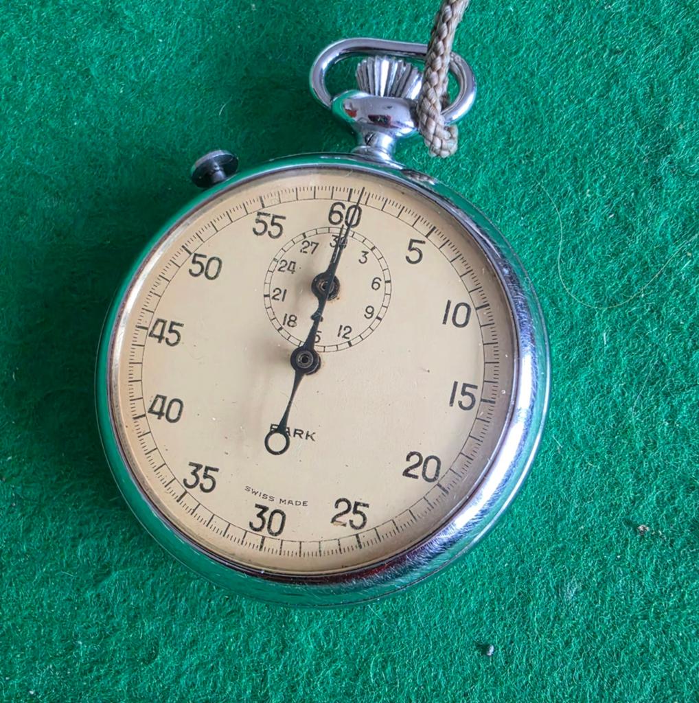 Vintage Park Stopwatch, uit Zwitserland, Ophalen of Verzenden, Staal, Overige merken, 1960 of later