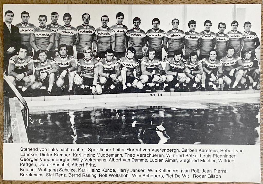 Wielrennen originele fotokaart ROKADO – 1972/1973, Ophalen of Verzenden, Overige typen