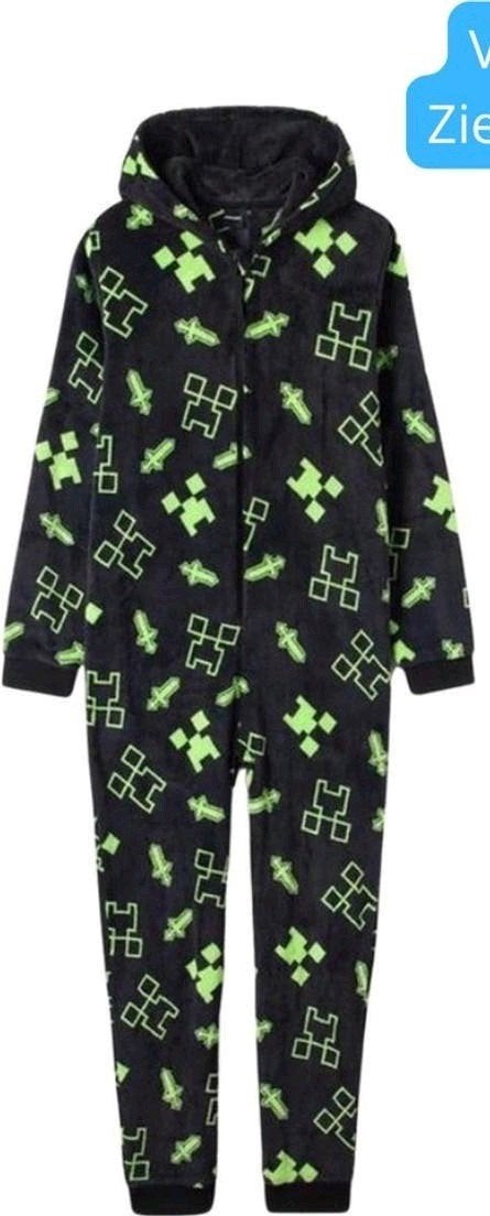 Minecraft Onesie NIEUW  -  Creeper Print ( Maat 10 of Maat 1, Kinderen en Baby's, Ophalen of Verzenden, Nieuw, Jongen of Meisje