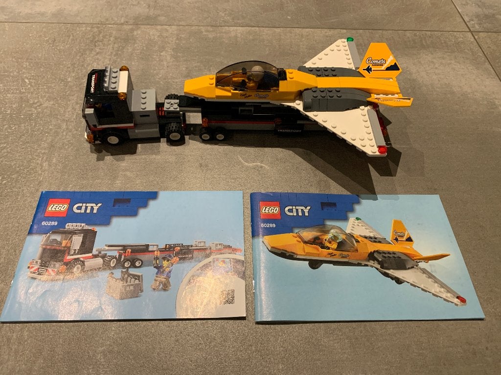 LEGO oplegger met vliegtuig, Kinderen en Baby's, City, Lego, Inclusief instructies, Ophalen of Verzenden
