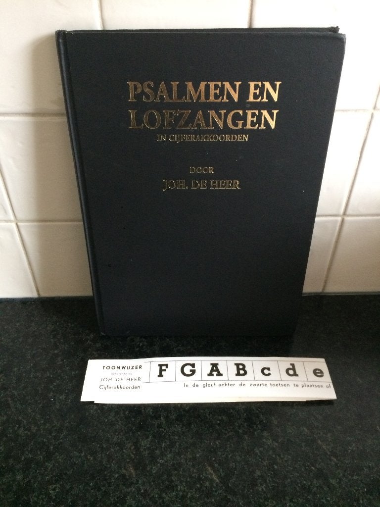Psalmen en lofzangen in cijferakkoorden door Joh. de Heer, Ophalen of Verzenden, Thema, Religie en Gospel, Keyboard