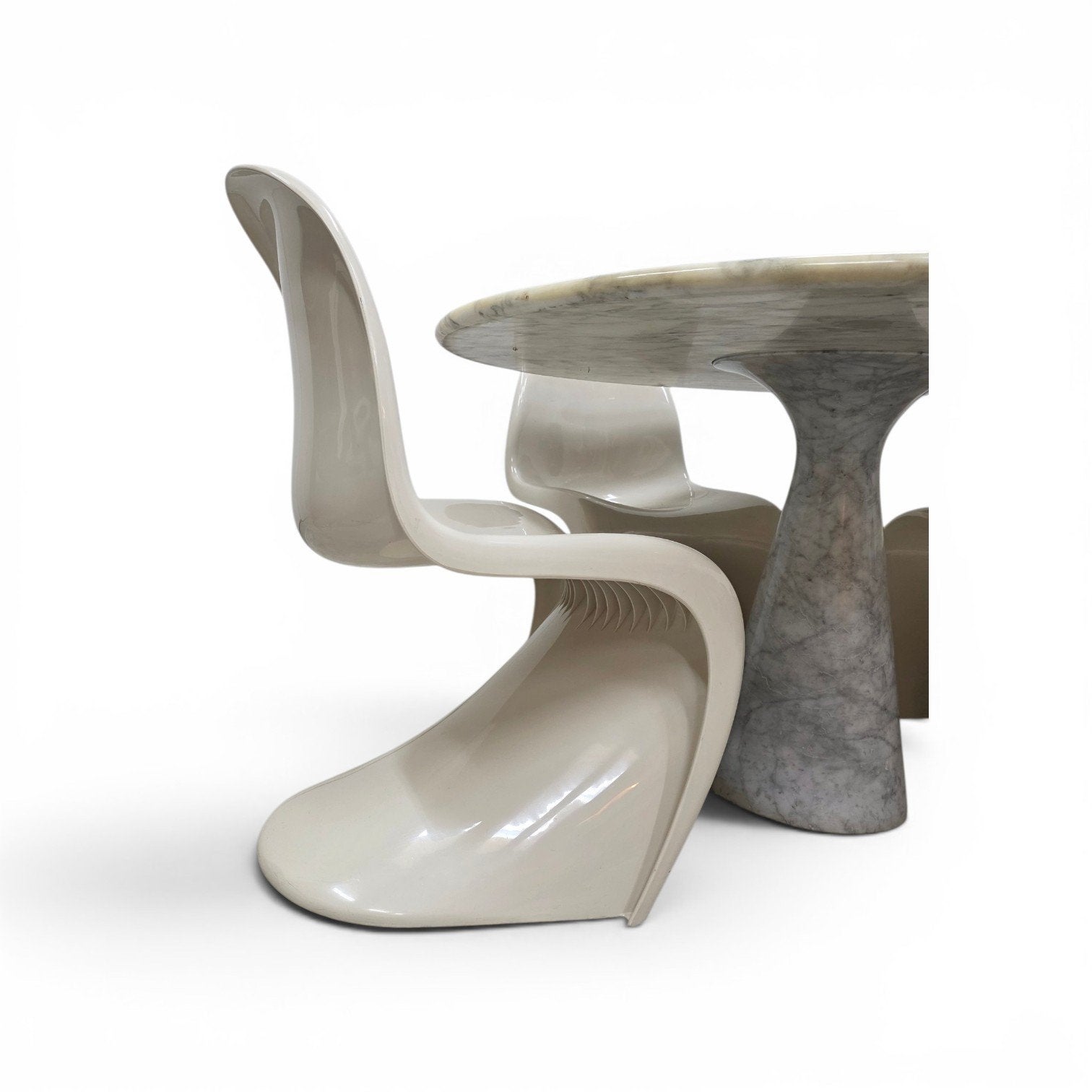 Knoll Tulip stoel 3x + Verner Panton Fehlbaum stoel 3x, Ophalen of Verzenden