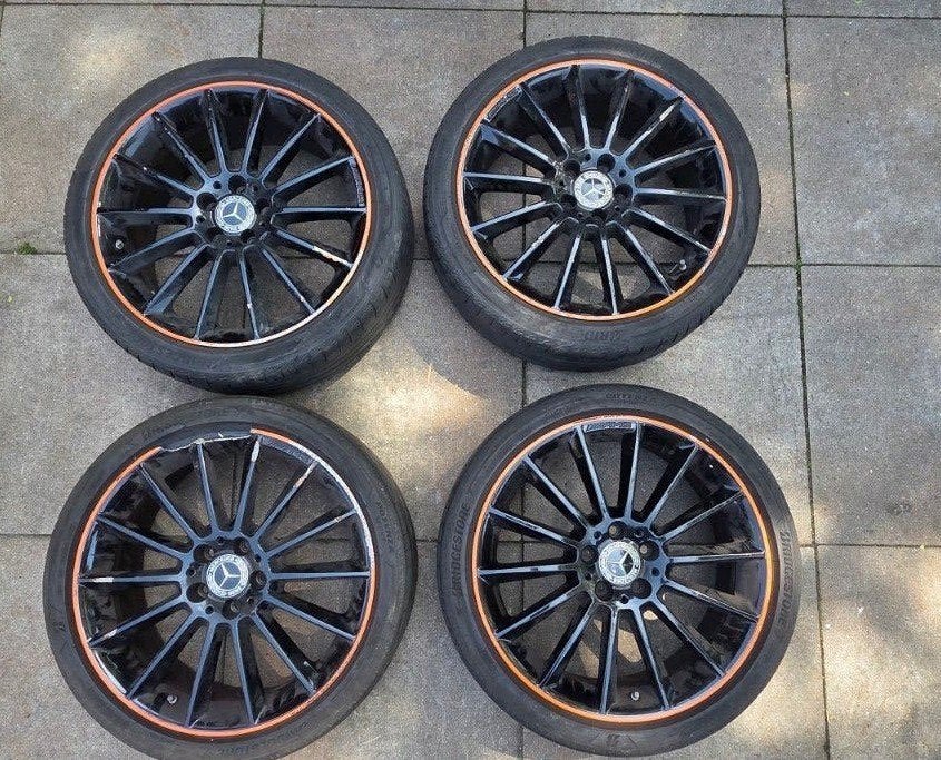 19 inch Originele Mercedes AMG Velgenset (met schade), Auto diversen, Wieldoppen, Ophalen