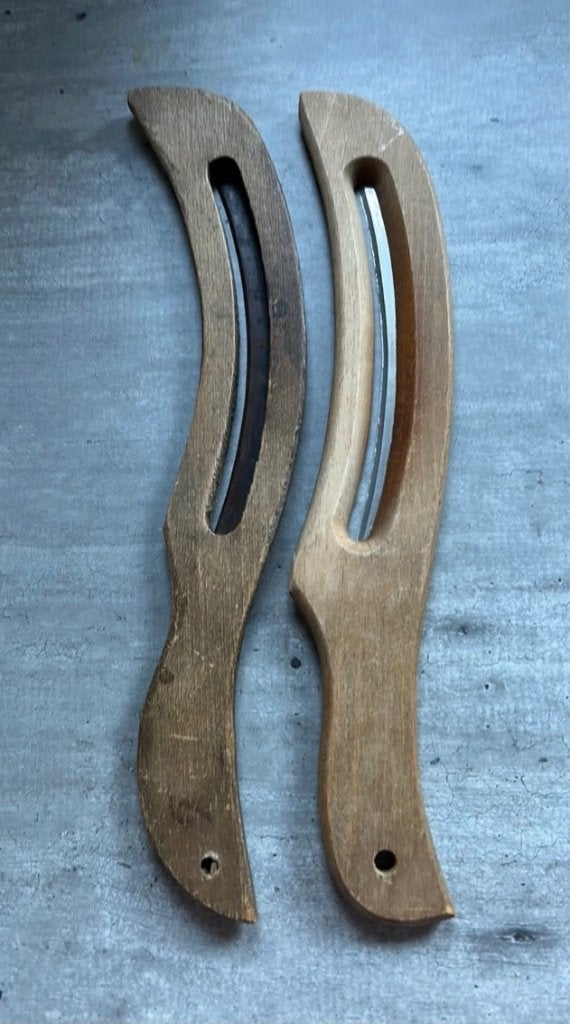 2 x antiek koolmes, 34 cm alleen samen te koop, Ophalen of Verzenden