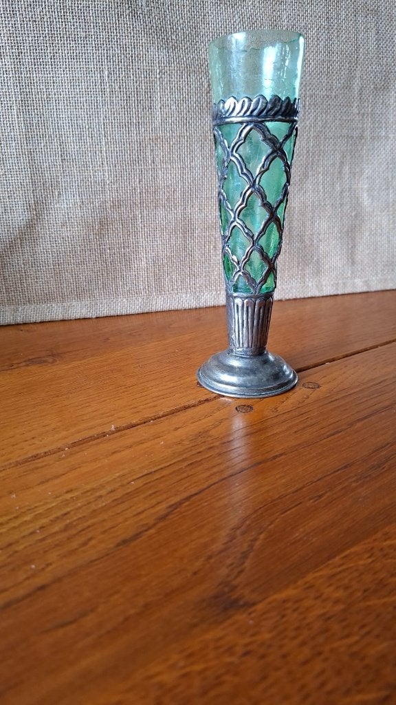 4x Vintage & Antiek Groen Glas – Art Nouveau tot Mid-Century, Antiek en Kunst, Ophalen