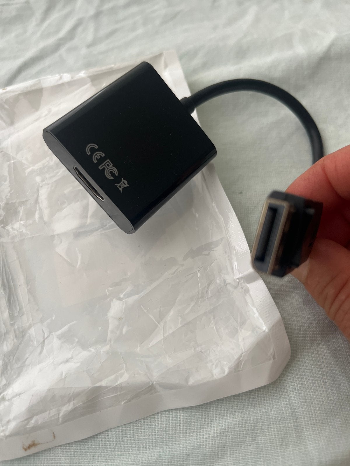 DisplayPort naar HDMI Adapter Kabel, Computers en Software, Ophalen of Verzenden, Zo goed als nieuw