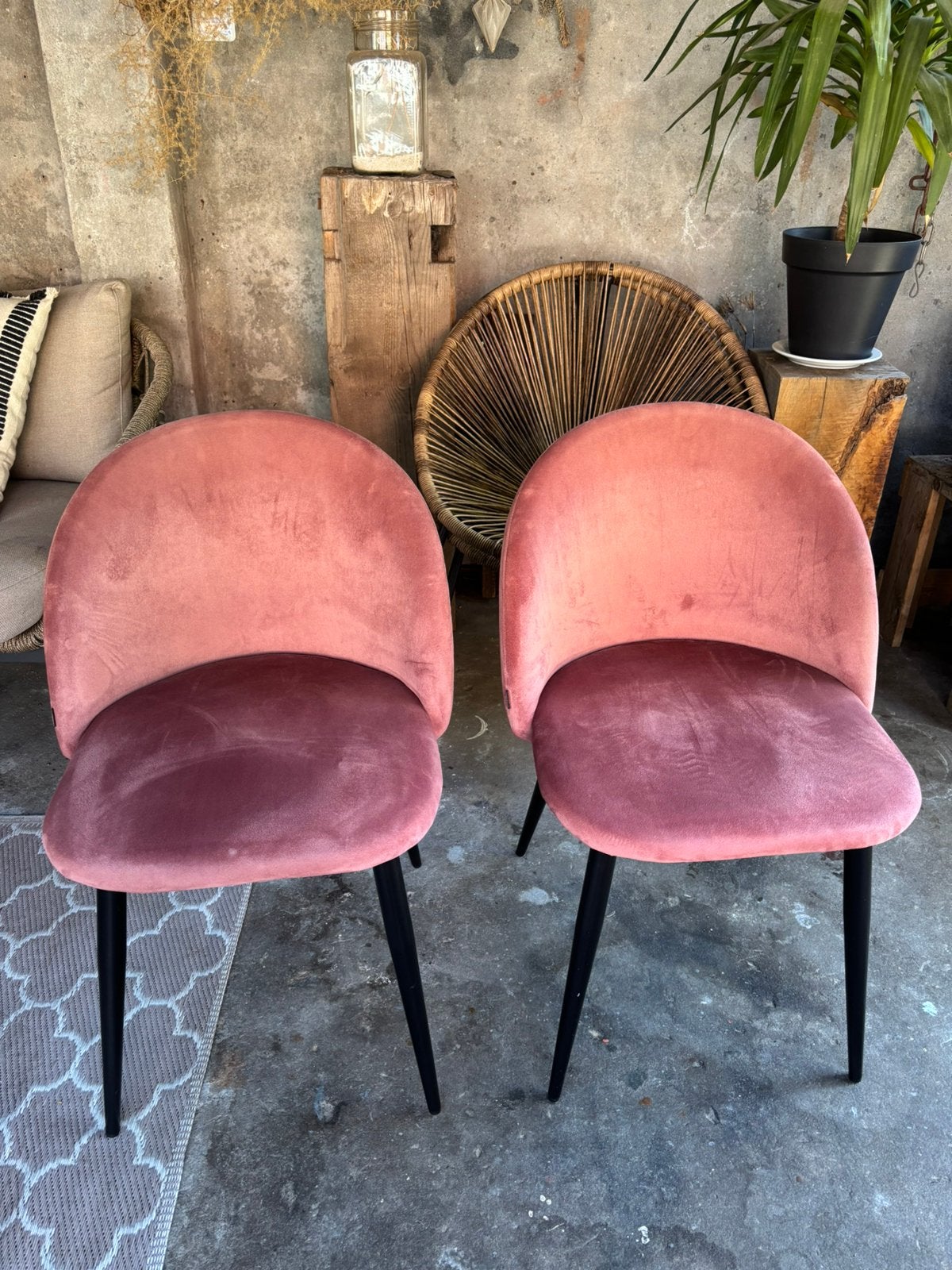 Fluwelen Stoelen Sklum🤍, Ophalen, Gebruikt, Twee, Overige kleuren