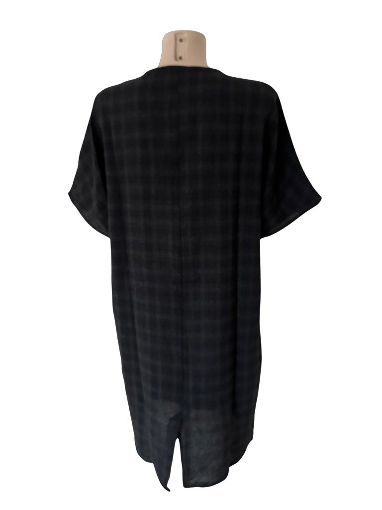 By-Bar jurk L, Kleding | Dames, Jurken, Ophalen of Verzenden, Zo goed als nieuw, Grijs, Onder de knie