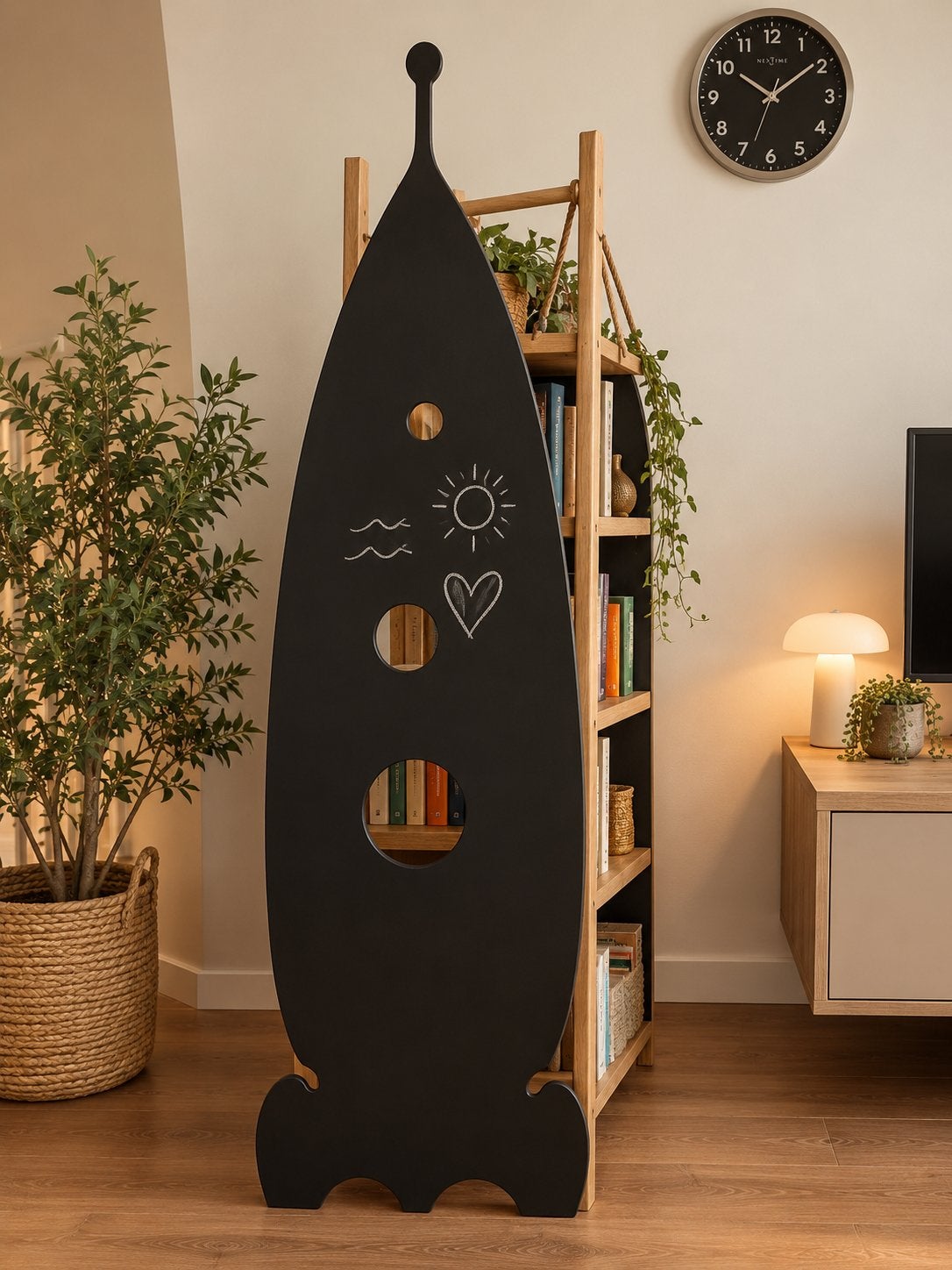 Leuke Boekenkast in de vorm van een raket, Ophalen, Zo goed als nieuw, Kast