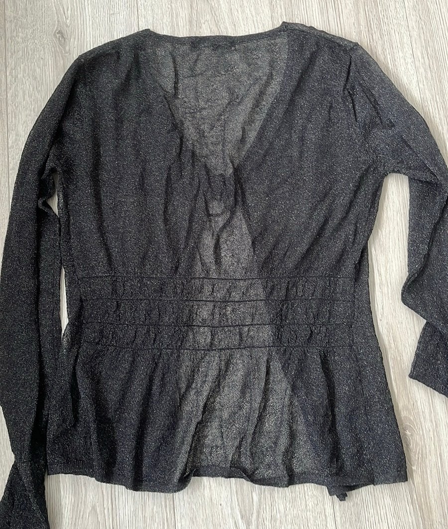 Prachtige glitter top vanillia maat L, Kleding | Dames, Maat 38/40 (M), Zwart, Ophalen of Verzenden, Zo goed als nieuw