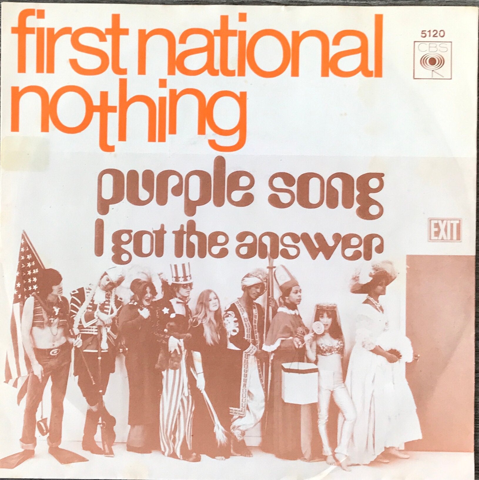 FIRST NATIONAL NOTHING - Purple song (NL’70)ALS NIEUW (Tip), Verzenden, Zo goed als nieuw, 7 inch, Pop