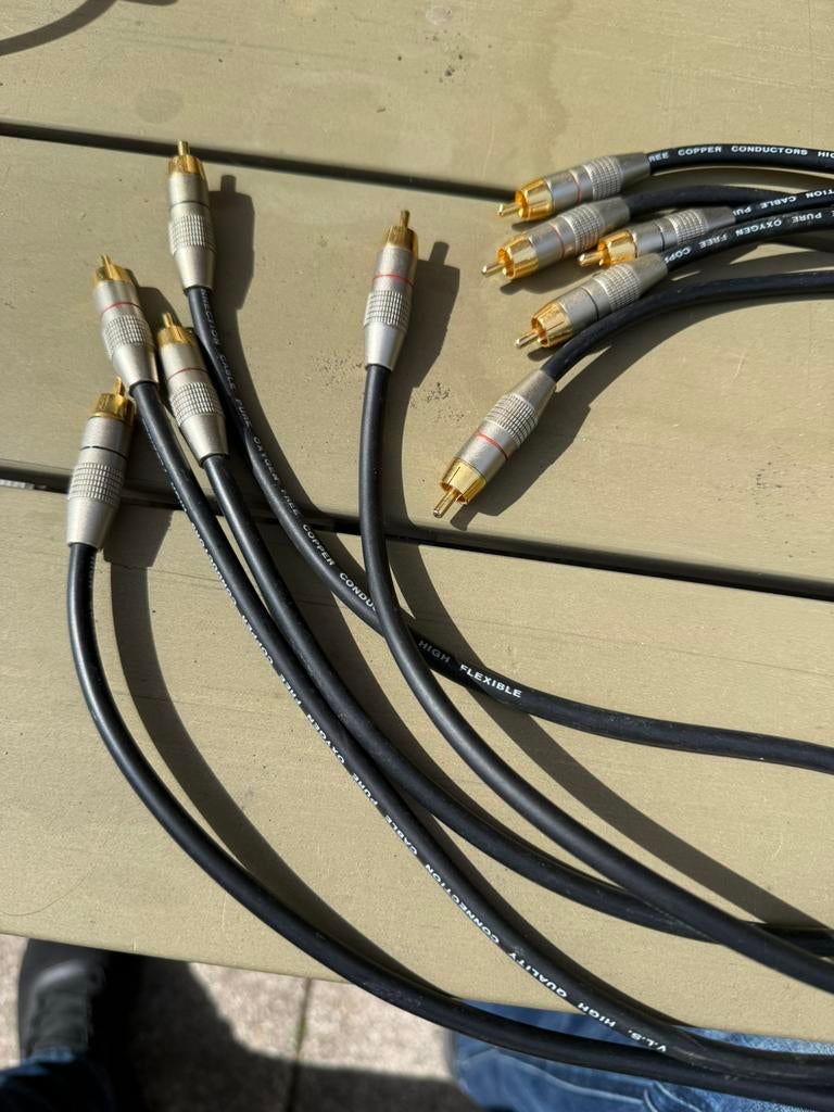 Partij audio kabels, Ophalen of Verzenden, Zo goed als nieuw, Minder dan 2 meter, Overige kabels