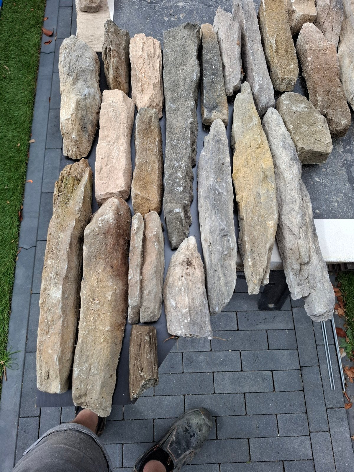 partij 3d steenstrips., Tuin en Terras, Ophalen