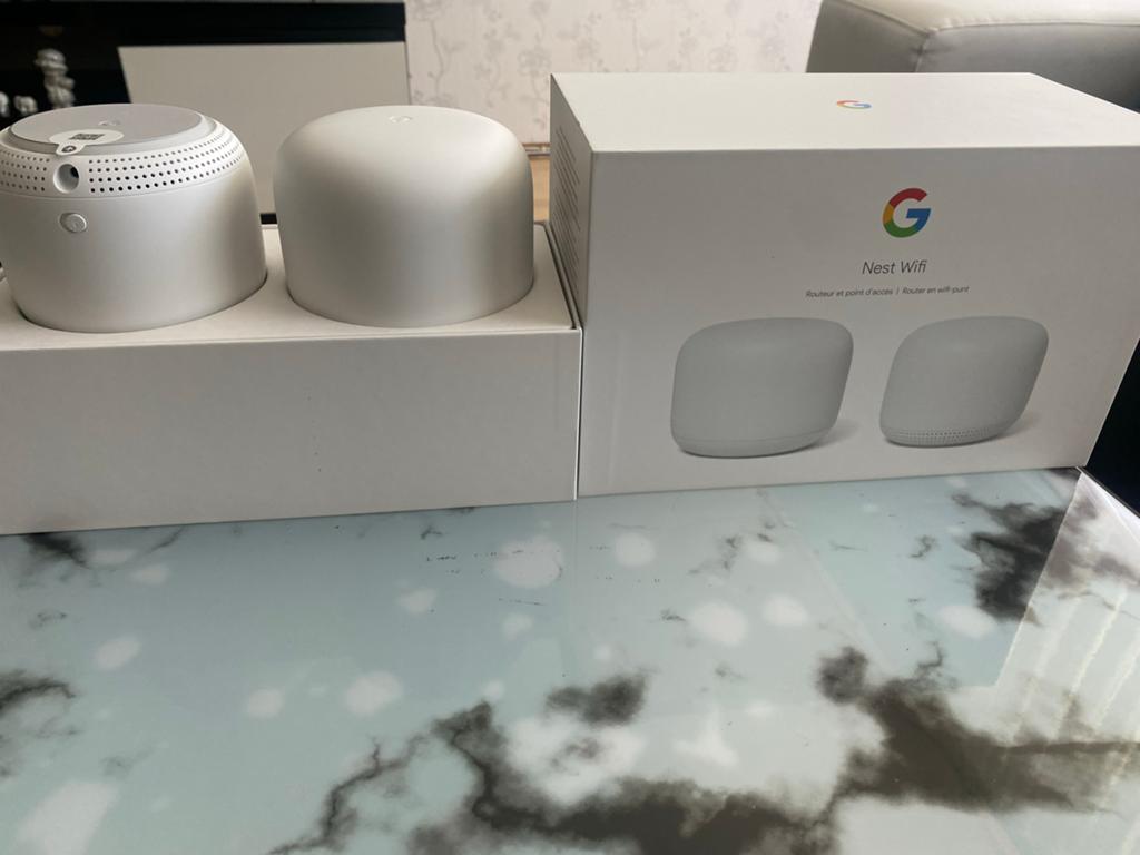 Google Nest Wifi Router en Point (2-pack), Computers en Software, Routers en Modems, Ophalen of Verzenden, Nieuw, Router