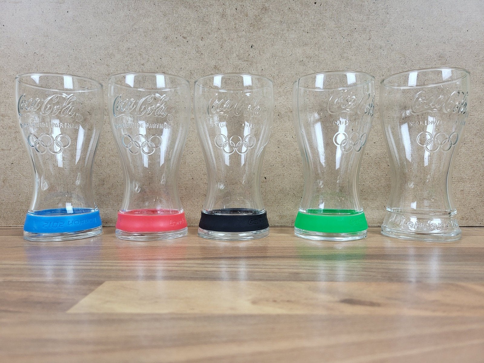 Coca-Cola Olympische Spelen Glazen Set (5 stuks), Ophalen of Verzenden, Gebruikt