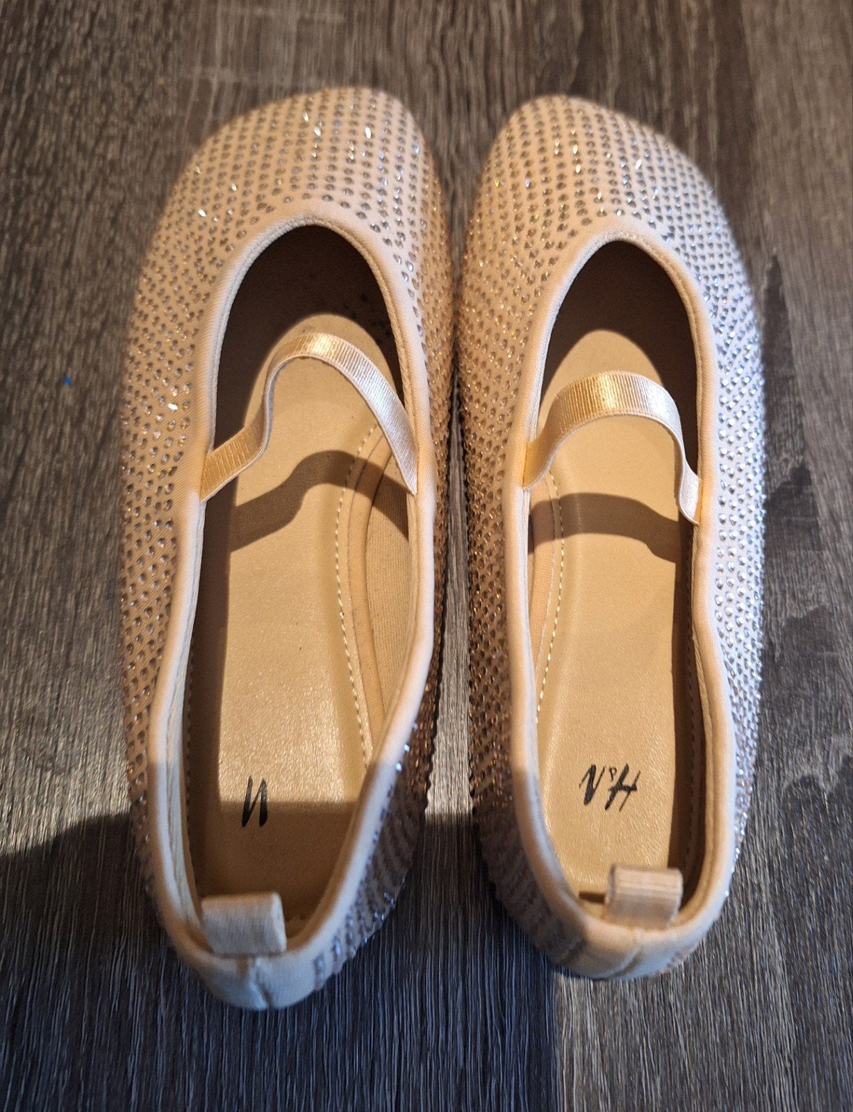 H&M Ballerina's met strass steentjes - Maat 29, Kinderen en Baby's, Gebruikt, Meisje, H&M, Schoenen