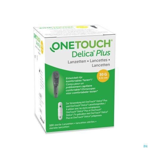 One Touch Delica Plus Lancetten doosje - 100 stuks, Ophalen of Verzenden, Nieuw