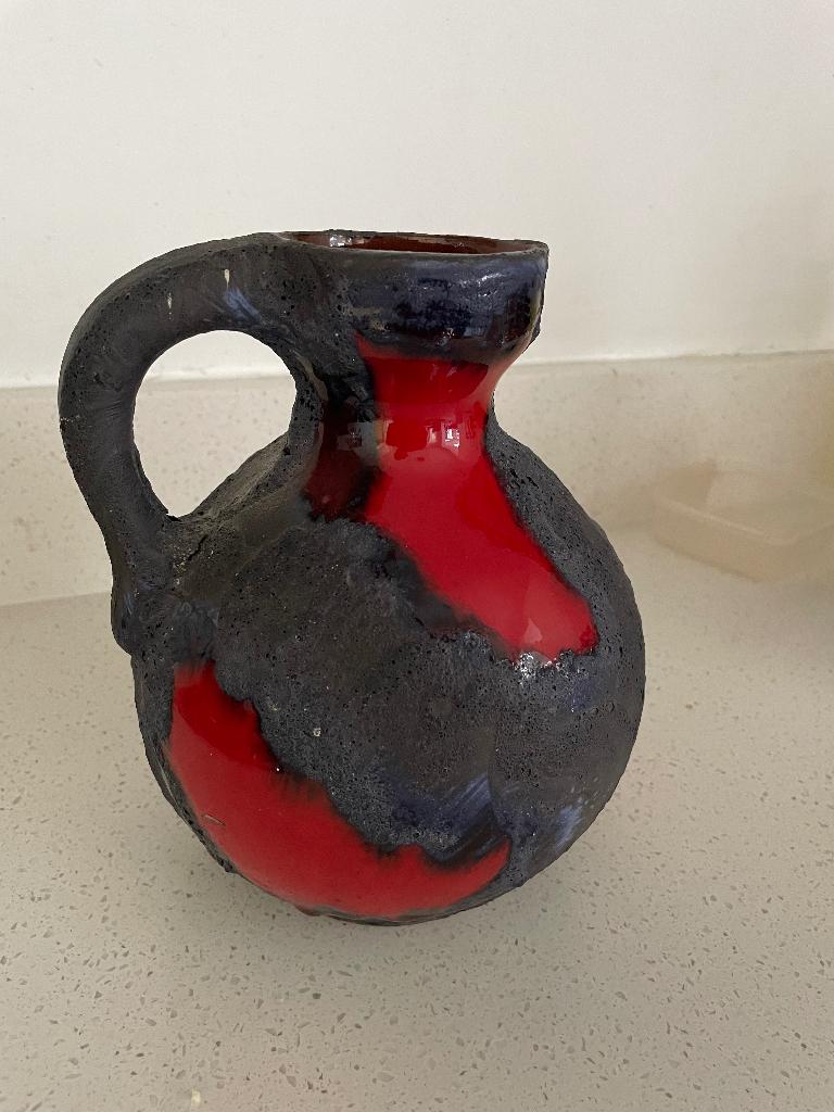 Fat lava vaas Marei Keramiek, Duitsland, 20cm, Antiek en Kunst, Antiek | Keramiek en Aardewerk, Ophalen of Verzenden