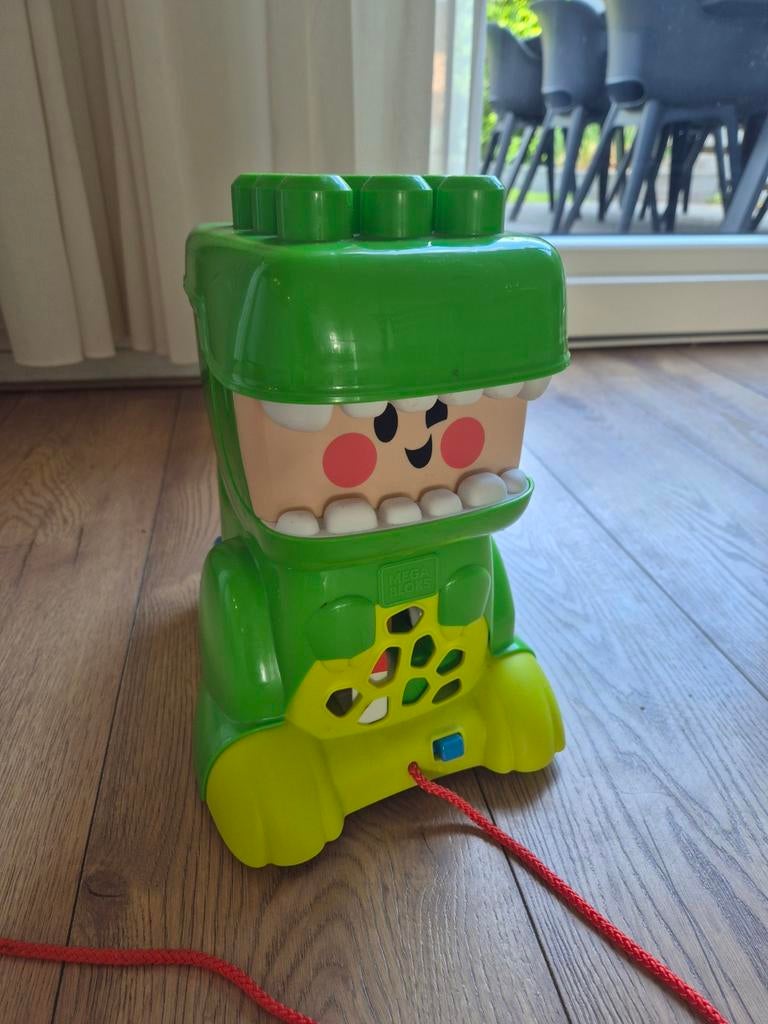 Mega Bloks Krokodil met blokken, Ophalen of Verzenden, Gebruikt, Megabloks