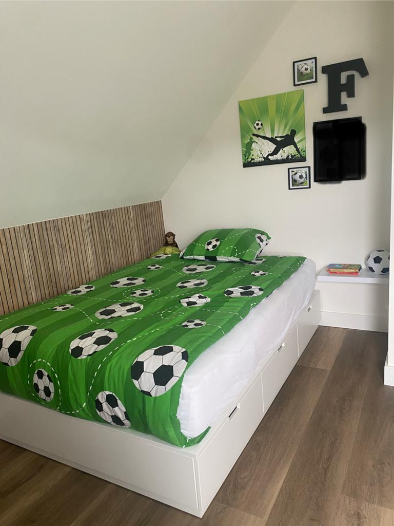 Ikea Nordli bed met 6 lades wit 140x200, Huis en Inrichting, Ophalen, Gebruikt, Wit, Tweepersoons