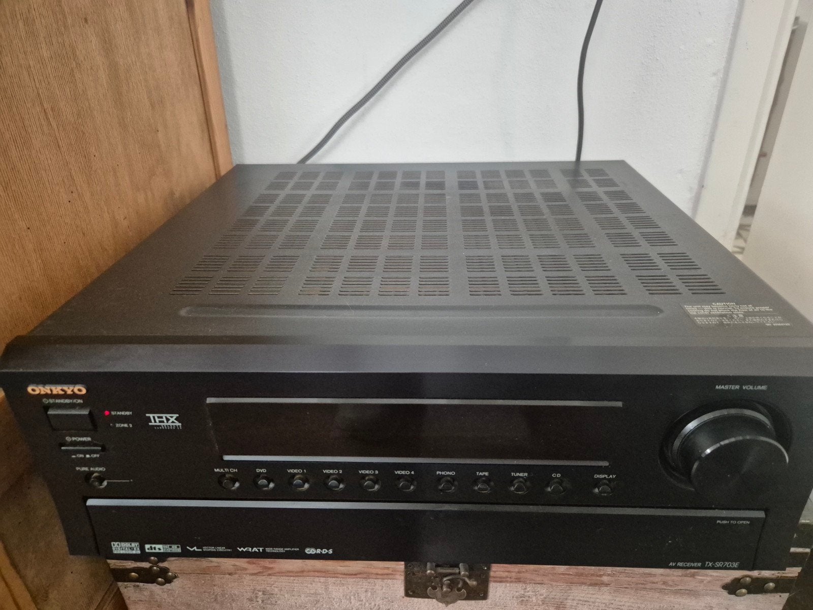 Onkyo TX-SR703E AV Receiver met afstandsbediening, Audio, Tv en Foto, Versterkers en Receivers, Ophalen, Gebruikt, 120 watt of meer