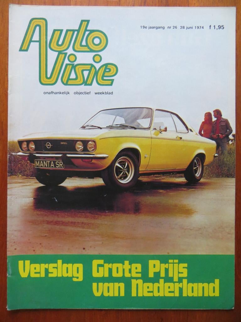 Autovisie 26 1974 Grand Prix Ned., Rover 2200 TC (test), Ophalen of Verzenden, Nieuw, Overige merken