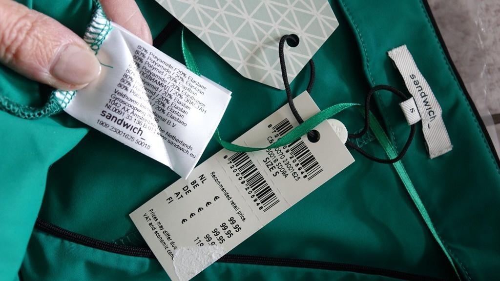 nieuwe groene SANDWICH travel jurk, Verzenden, Nieuw, Cocktailjurk, Maat 36 (S)