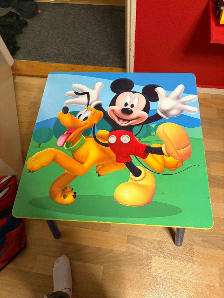 Mickey Mouse tafel, Verzamelen, Ophalen, Mickey Mouse, Zo goed als nieuw, Overige typen