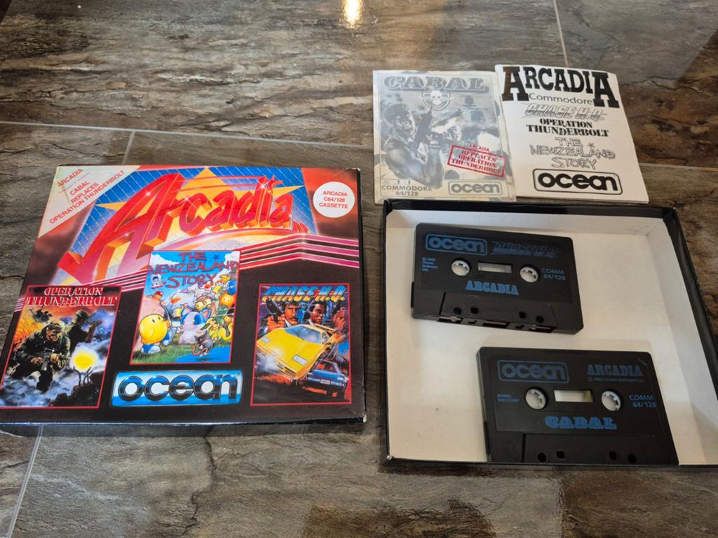 Commodore 64 C64 Kassette Games Arcadia 2 Games, Avontuur en Actie, Gebruikt, 1 speler, Ophalen of Verzenden