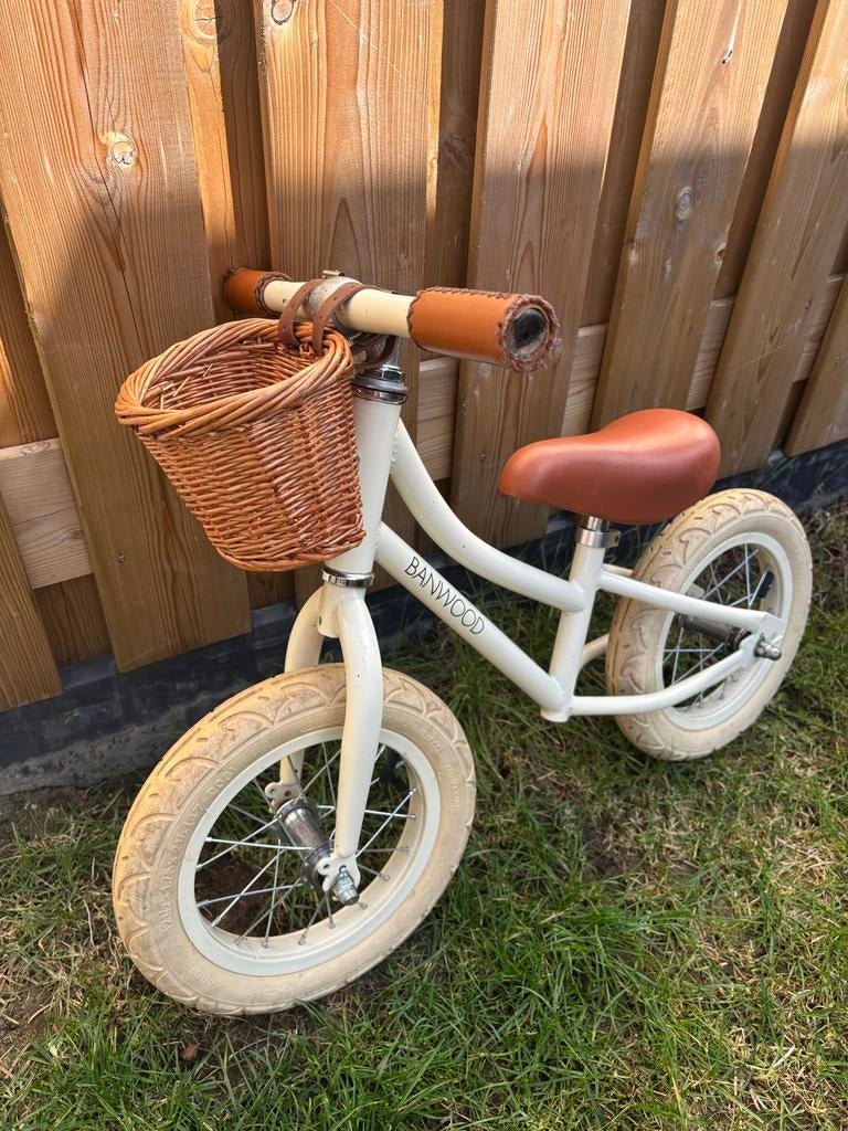 Banwood loopfiets met mandje, Ophalen, Gebruikt, Loopfiets