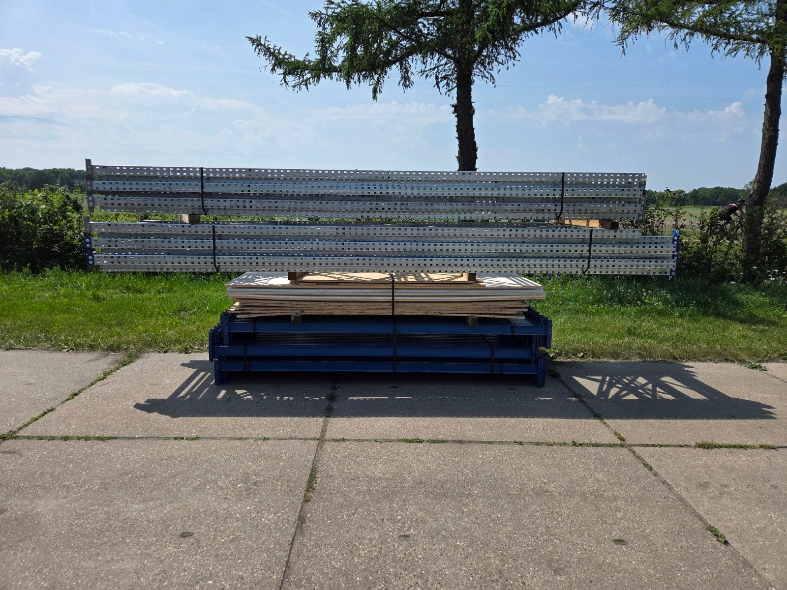 2x set 14.0m Schafer p73 palletstelling magazijnstelling.