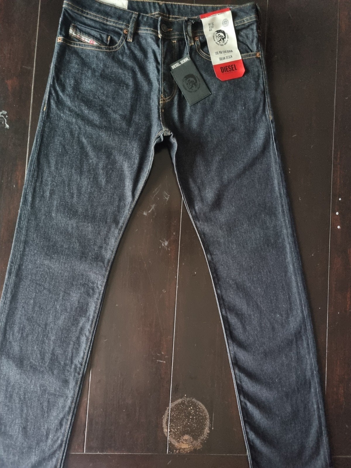 NIEUWE DONKERE DIESEL BUSTER SLIM TAPERED STRETCH SIZE 33/32, Diesel, Blauw, Nieuw, Ophalen of Verzenden
