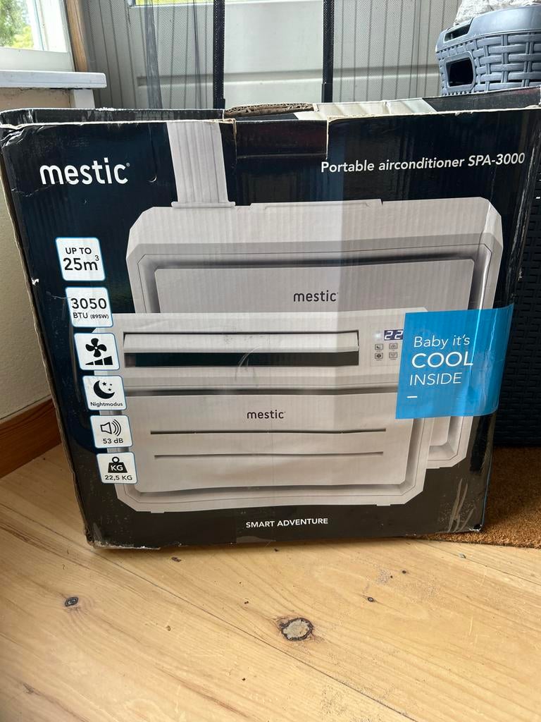 Mestic Mobiele Split Unit Airconditioner SPA-3000, Witgoed en Apparatuur, Airco's, Ophalen, Minder dan 60 m³, Timer, 3 snelheden of meer