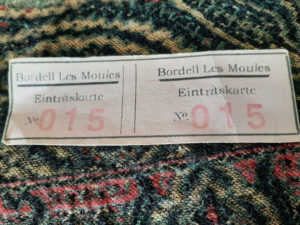 Bordell Les Moules Entritskarte WOII, Ophalen of Verzenden, Landmacht, Duitsland, Boek of Tijdschrift