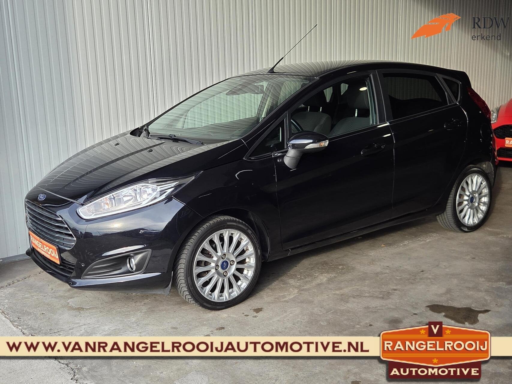 Ford Fiesta 1.0 EcoBoost Titanium, clima, cruise, cam., stoe, Voorwielaandrijving, Euro 5, 101 pk, Origineel Nederlands