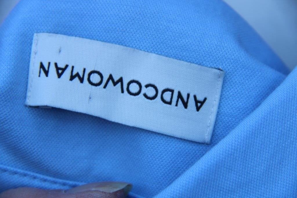 Blouse licht blauw Andcowoman mt XL Vaste prijs, Blauw, Maat 46/48 (XL) of groter, Ophalen of Verzenden, Zo goed als nieuw