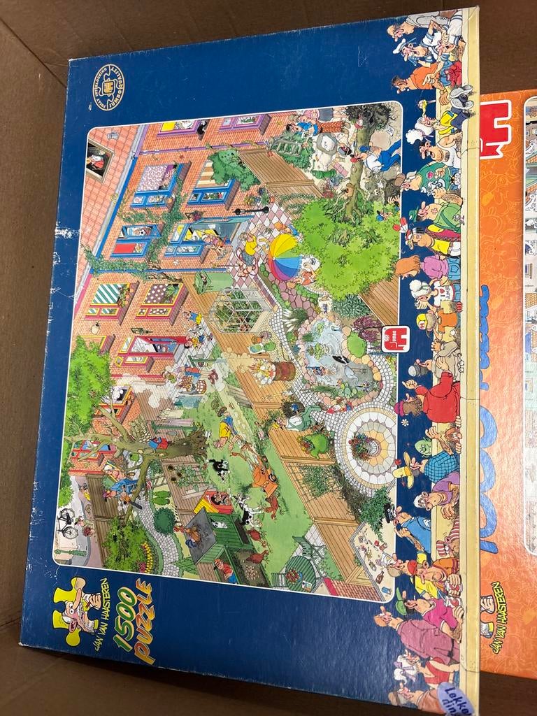 Vintage Jan van Haasteren Legpuzzel - De Buren - 1500 stukje, Ophalen of Verzenden, 500 t/m 1500 stukjes, Gebruikt, Legpuzzel