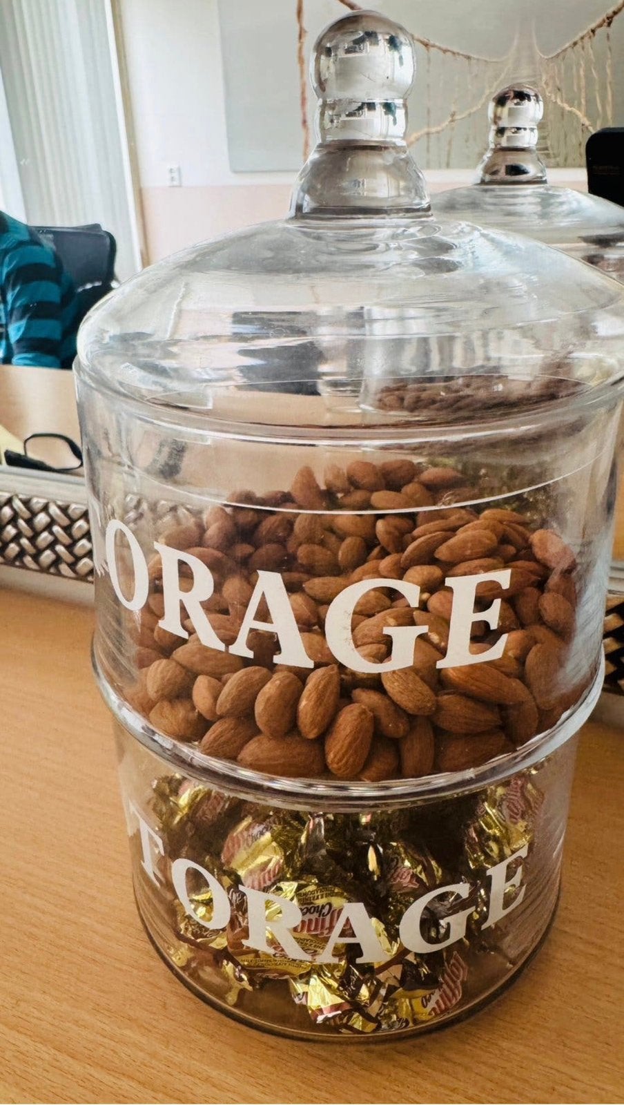 T.K.deze 2 lagen luxe voorraad potten,zijn zo goed als nieuw, Ophalen of Verzenden, Zo goed als nieuw