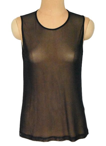 Filippa K. topje, Soft Sport transparante top, zwart, Mt. S, Kleding | Dames, Tops, Filippa K., Verzenden, Zwart, Zo goed als nieuw
