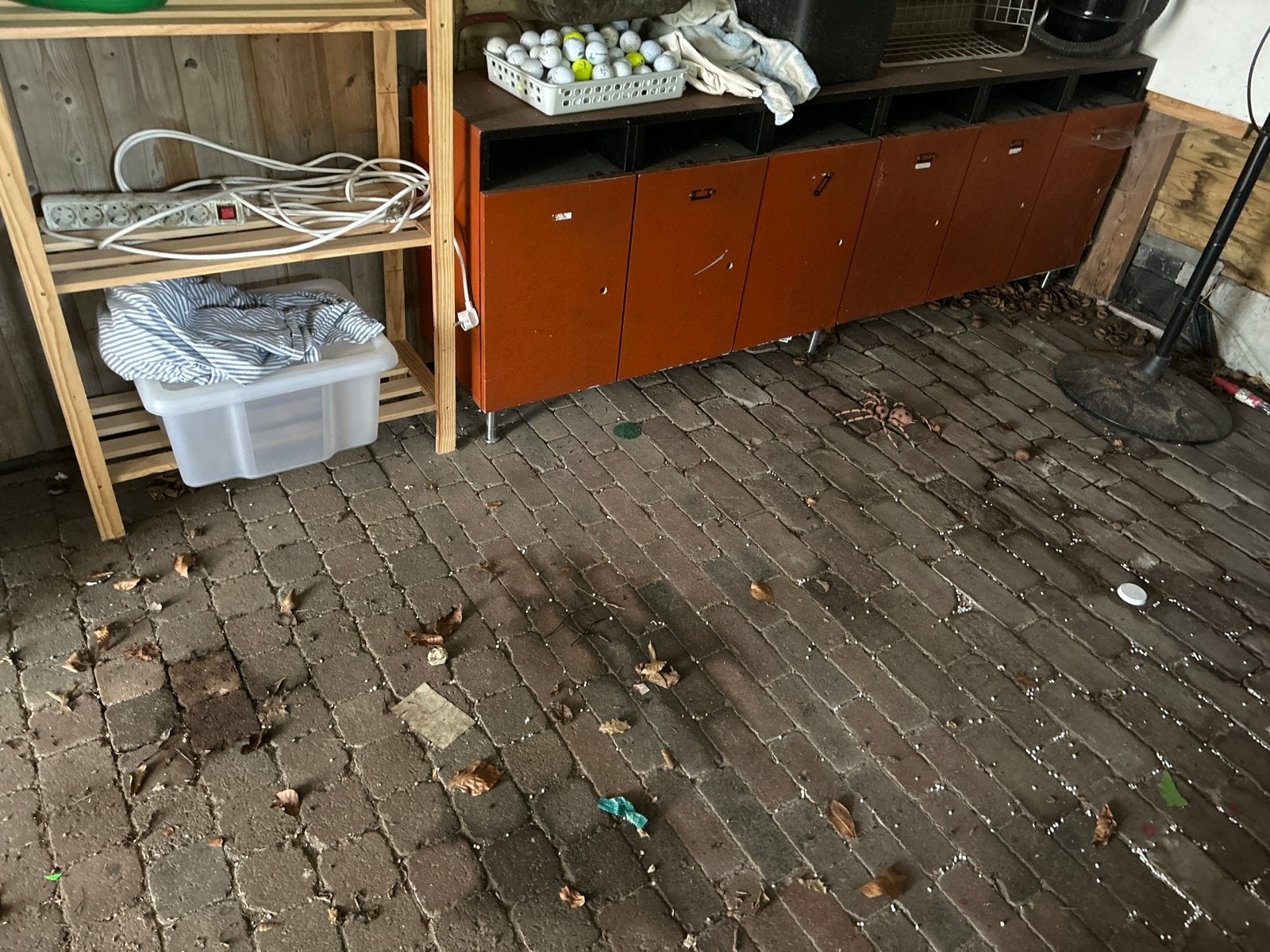 Oranje lockerkast met meerdere vakken, Ophalen of Verzenden, Gebruikt