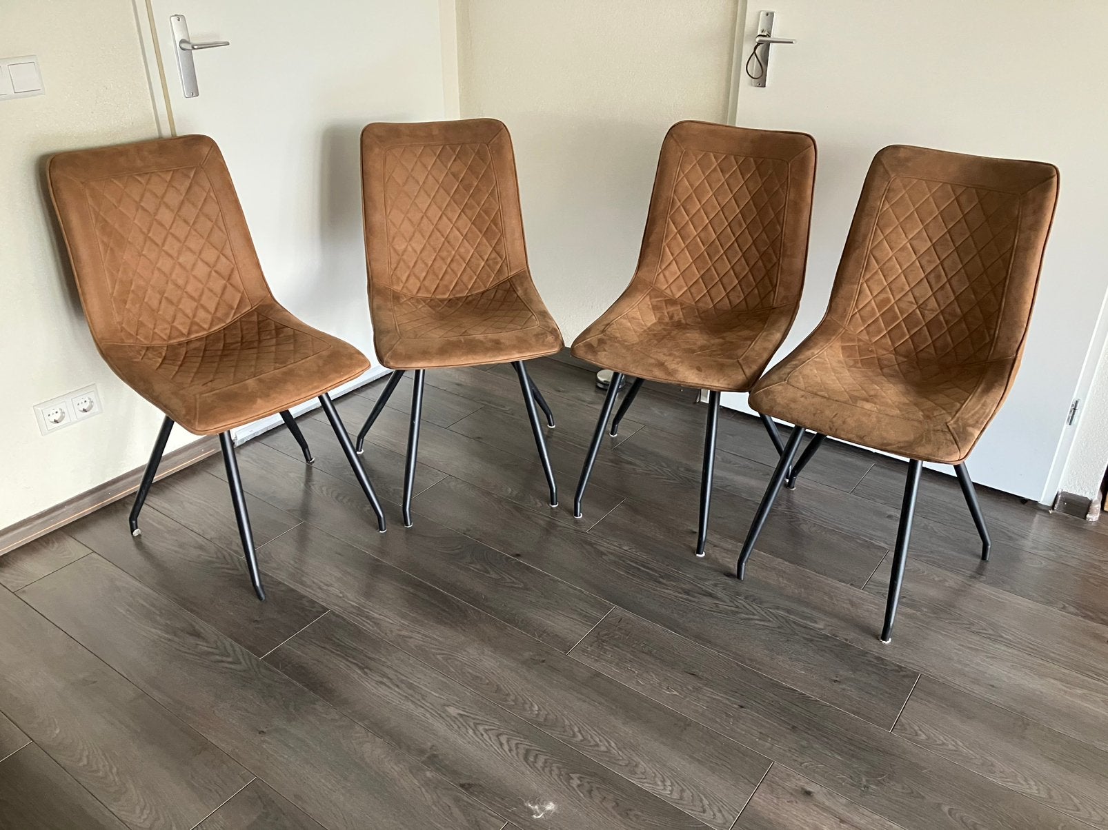 GRATIS stoelen 4x, Ophalen, Gebruikt, Bruin, Vier