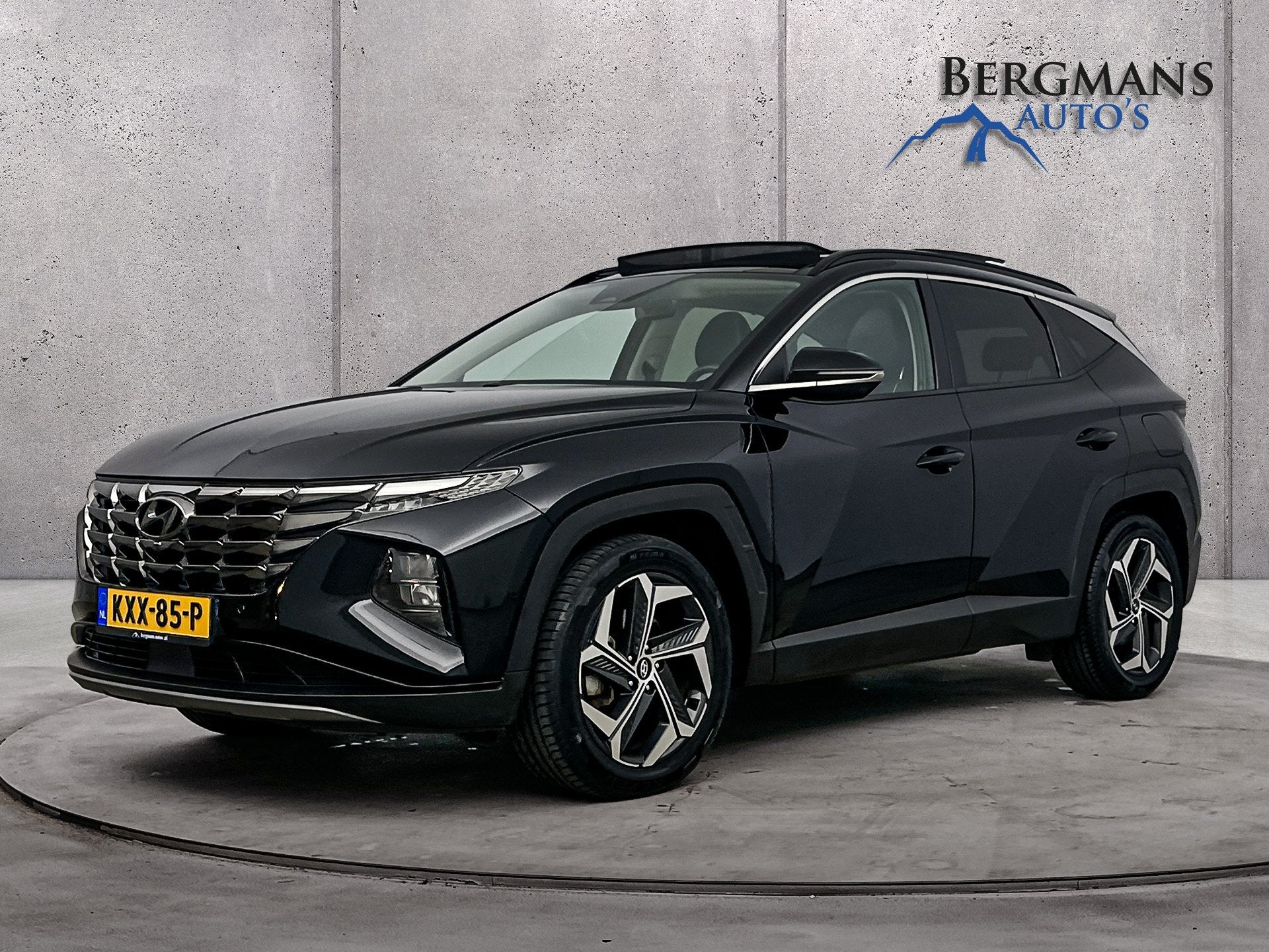 Hyundai Tucson - 1.6 T-GDI HEV Premium Sky // SCHUIFDAK // S, Auto's, Dealer onderhouden, Gebruikt, 1650 kg, Zwart