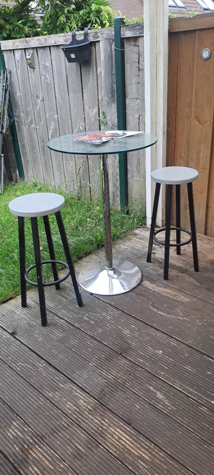 Statafel met krukken mancave, Ophalen of Verzenden