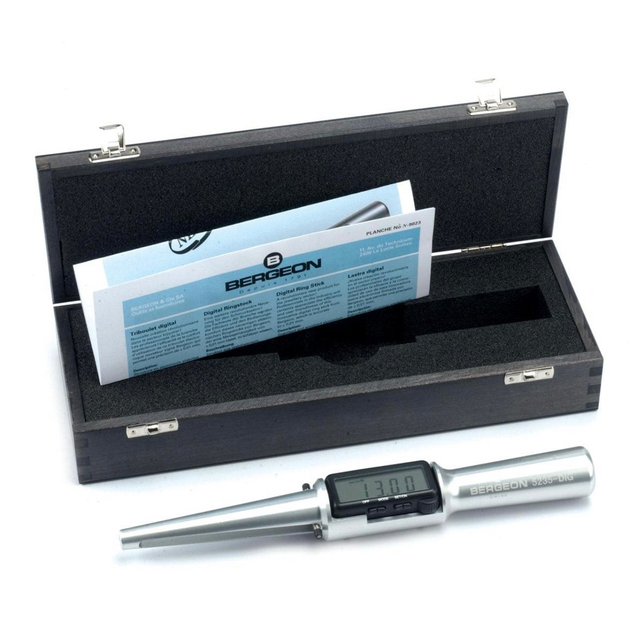 BERGEON 5235-DIG Digitale ringmeter, Ophalen of Verzenden, Zo goed als nieuw