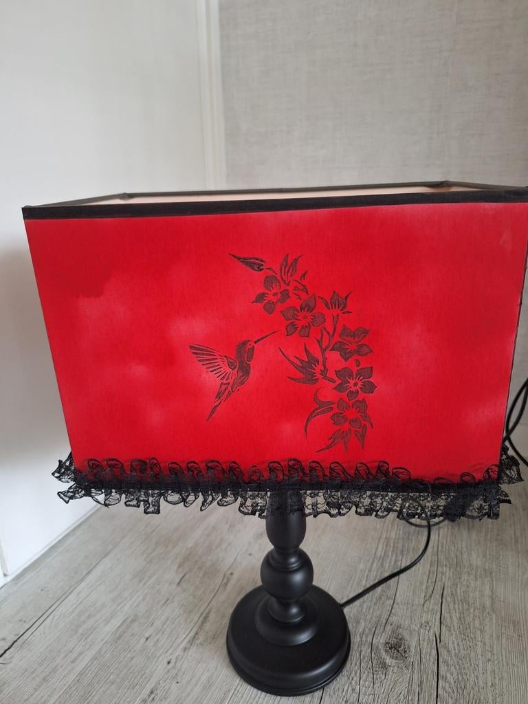 Hummingbird tafellamp, Ophalen of Verzenden, Zo goed als nieuw, Stof, Minder dan 50 cm