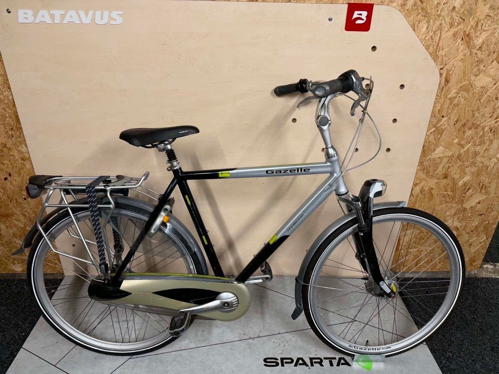 Gazelle Chamonix 57 cm 8 versnellingen, Fietsen en Brommers, Fietsen | Heren | Herenfietsen, Ophalen, Gebruikt, Versnellingen