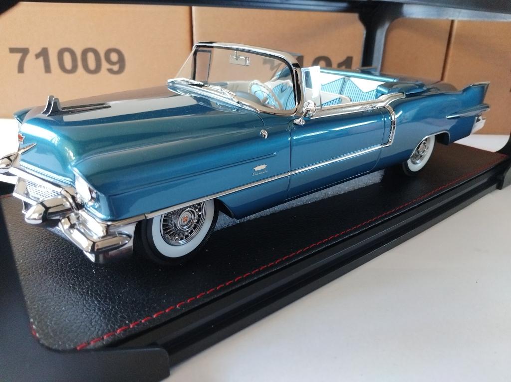 Cadillac Eldorado Biarritz Cabrio, Blauw, 1/18, Stamp Models, Overige merken, Stamp Models, Auto, .