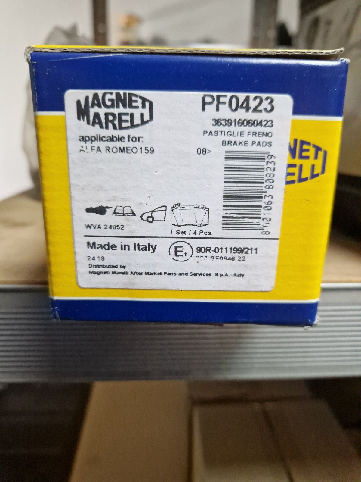 Magneti Marelli Remblokset voor Alfa Romeo 159/Brera/Spider, Ophalen of Verzenden, Nieuw, Alfa Romeo