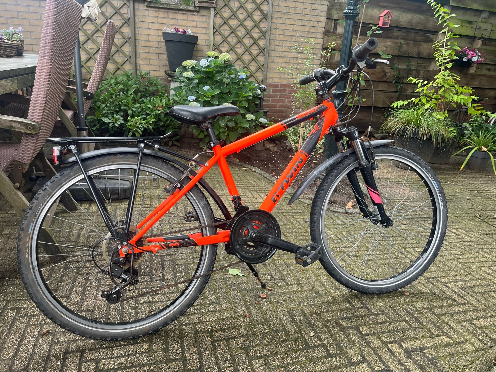 Goede en nette Rockrider 500, 24 inch !!, Ophalen, 24 inch, Velgrem, Versnellingen