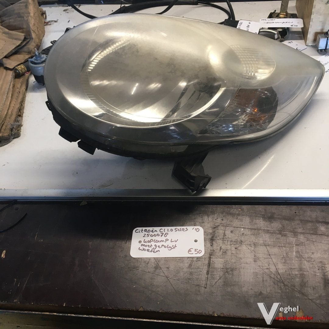 Citroen C1 2010 Wagennr 2500078 Koplamp Linksvoor, Auto-onderdelen, Verlichting, Gebruikt, -, -, Ophalen of Verzenden